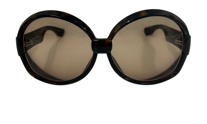 Saint Laurent Gafas Sol Graduadas Redondas, 100&euro;, Accesorios, Marrón, Tafetán - Acetato, Vista frontal